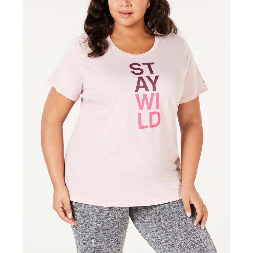 Columbia Plus Size Word Block T-Shirt Size 1X